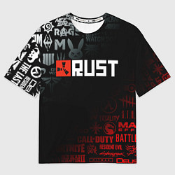 Мужская футболка оверсайз RUST