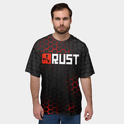 Футболка оверсайз мужская RUST, цвет: 3D-принт — фото 2