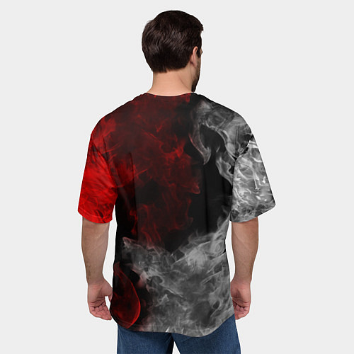 Мужская футболка оверсайз RUST / 3D-принт – фото 4