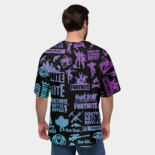 Мужская футболка оверсайз FORTNITE / 3D-принт – фото 4