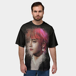 Футболка оверсайз мужская BTS, цвет: 3D-принт — фото 2