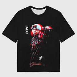 Футболка оверсайз мужская BTS, цвет: 3D-принт