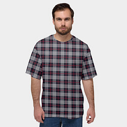 Футболка оверсайз мужская Классические в клеточку, цвет: 3D-принт — фото 2