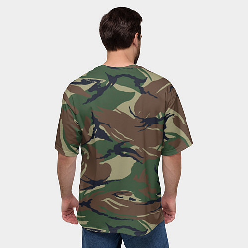 Мужская футболка оверсайз Автомобильные войска камуфляж / 3D-принт – фото 4