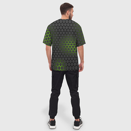 Мужская футболка оверсайз Ядерный реактор / 3D-принт – фото 4