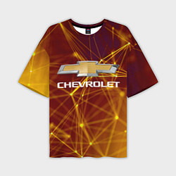 Футболка оверсайз мужская Chevrolet, цвет: 3D-принт