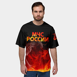Футболка оверсайз мужская МЧС России, цвет: 3D-принт — фото 2