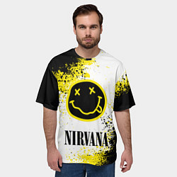 Футболка оверсайз мужская NIRVANA, цвет: 3D-принт — фото 2