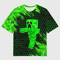 Футболка оверсайз мужская MINECRAFT CREEPER, цвет: 3D-принт