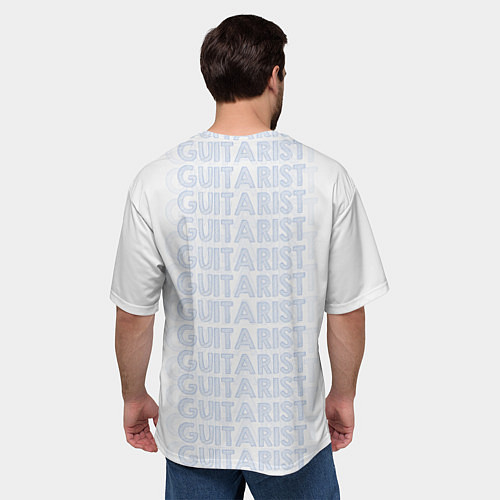 Мужская футболка оверсайз Guitarist / 3D-принт – фото 4