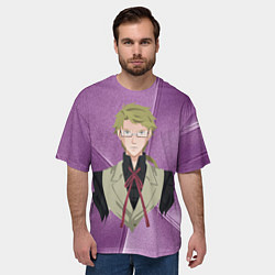Футболка оверсайз мужская Куникида Доппо, цвет: 3D-принт — фото 2