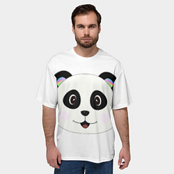 Футболка оверсайз мужская Panda, цвет: 3D-принт — фото 2