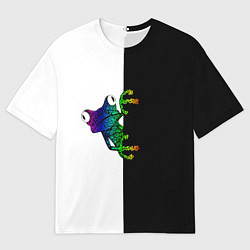 Футболка оверсайз мужская Лягуха, цвет: 3D-принт