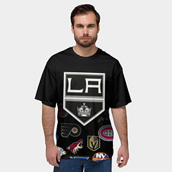 Футболка оверсайз мужская NHL Los Angeles Kings, цвет: 3D-принт — фото 2