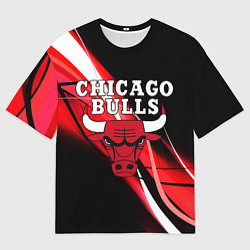 Футболка оверсайз мужская CHICAGO BULLS, цвет: 3D-принт