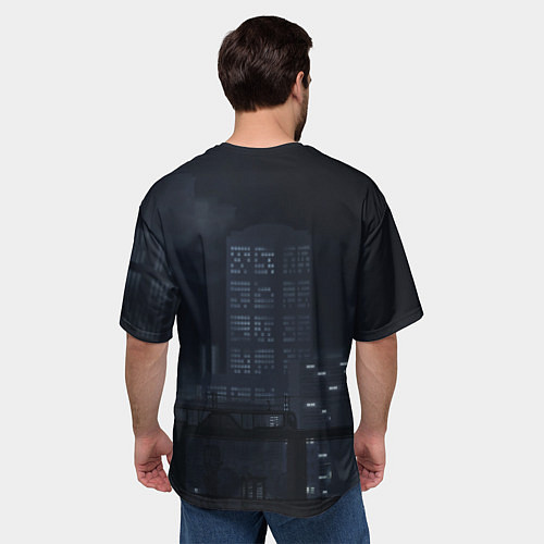 Мужская футболка оверсайз HOTLINE MIAMI / 3D-принт – фото 4