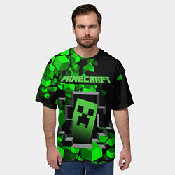 Футболка оверсайз мужская Minecraft, цвет: 3D-принт — фото 2