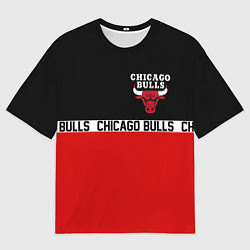 Футболка оверсайз мужская CHICAGO BULLS, цвет: 3D-принт