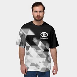 Футболка оверсайз мужская TOYOTA, цвет: 3D-принт — фото 2