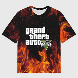 Футболка оверсайз мужская GTA 5, цвет: 3D-принт