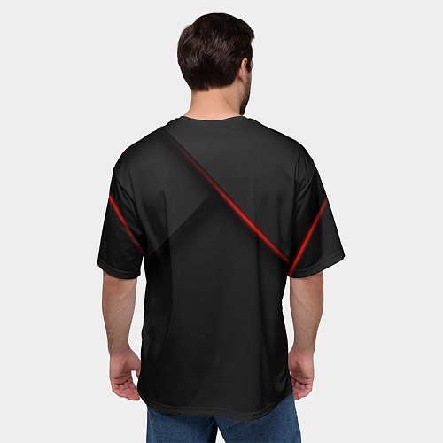 Мужская футболка оверсайз HONDA Z / 3D-принт – фото 4
