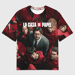 Футболка оверсайз мужская La Casa de Papel Z, цвет: 3D-принт