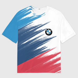 Футболка оверсайз мужская BMW, цвет: 3D-принт