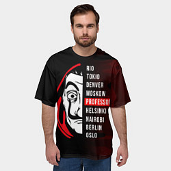 Футболка оверсайз мужская La Casa de Papel Z, цвет: 3D-принт — фото 2