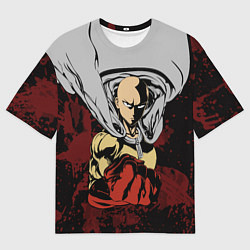 Футболка оверсайз мужская Сайтама, цвет: 3D-принт