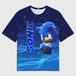 Футболка оверсайз мужская Соник, цвет: 3D-принт
