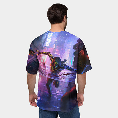 Мужская футболка оверсайз Ghostrunner / 3D-принт – фото 4