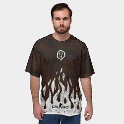 Футболка оверсайз мужская Cs:go - Оксидное пламя, цвет: 3D-принт — фото 2