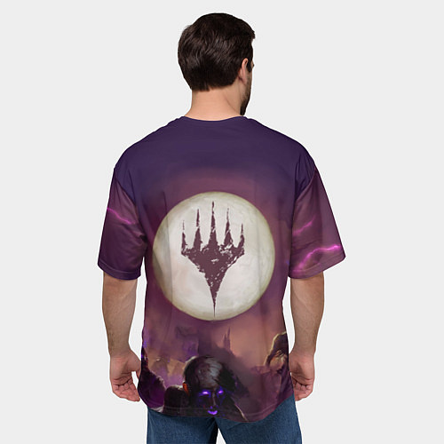 Мужская футболка оверсайз Eldritch Moon / 3D-принт – фото 4