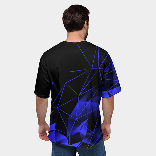 Мужская футболка оверсайз HONDA / 3D-принт – фото 4