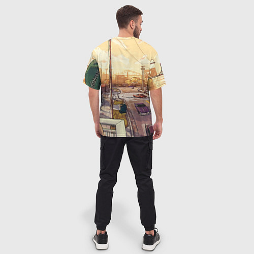 Мужская футболка оверсайз GTA San Andreas / 3D-принт – фото 4