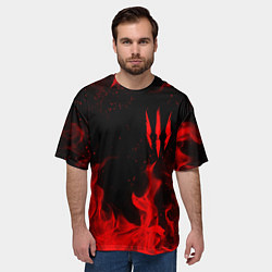 Футболка оверсайз мужская ВЕДЬМАК 3 ГЕРАЛЬТ КОГОТЬ, цвет: 3D-принт — фото 2