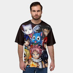 Футболка оверсайз мужская FAIRY TAIL ХВОСТ ФЕИ, цвет: 3D-принт — фото 2