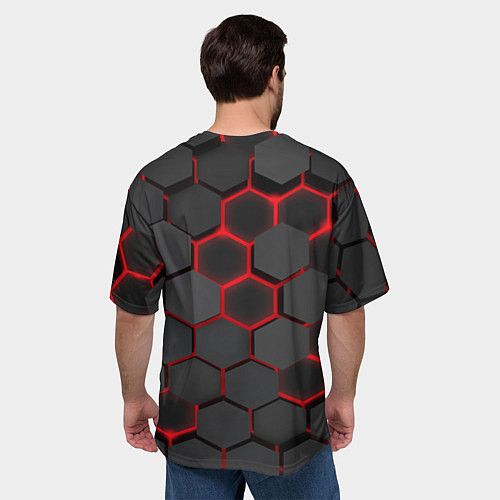 Мужская футболка оверсайз Valorant / 3D-принт – фото 4