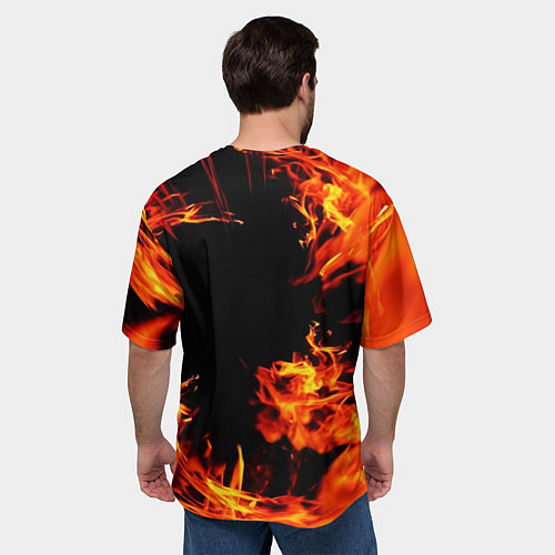 Мужская футболка оверсайз FAIRY TAIL ХВОСТ ФЕИ / 3D-принт – фото 4