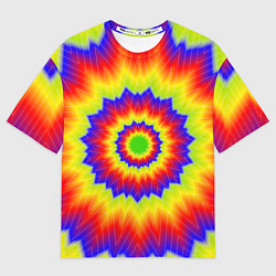 Футболка оверсайз мужская Tie-Dye, цвет: 3D-принт