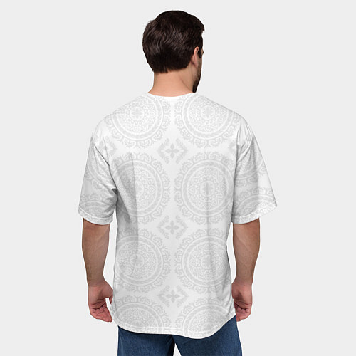 Мужская футболка оверсайз Таджикистан / 3D-принт – фото 4