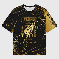 Футболка оверсайз мужская LIVERPOOL ЛИВЕРПУЛЬ, цвет: 3D-принт
