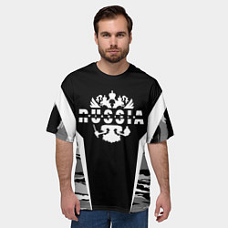 Футболка оверсайз мужская Камуфляж Владимир, цвет: 3D-принт — фото 2