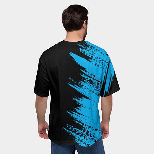 Мужская футболка оверсайз MAZDA / 3D-принт – фото 4
