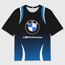 Футболка оверсайз мужская BMW, цвет: 3D-принт