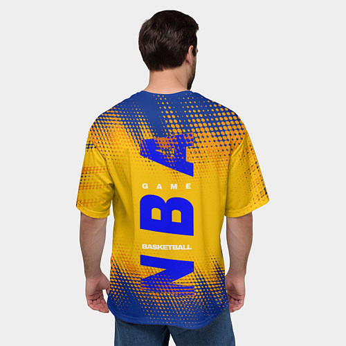 Мужская футболка оверсайз Golden State Warriors / 3D-принт – фото 4