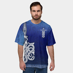 Футболка оверсайз мужская Cs:go - AWP Gungnir style - Гунгнир, цвет: 3D-принт — фото 2