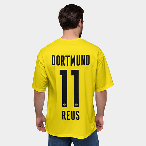 Мужская футболка оверсайз Reus Borussia Dortmund 20-21 / 3D-принт – фото 4