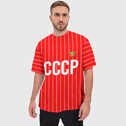 Футболка оверсайз мужская Форма сборной СССР, цвет: 3D-принт — фото 2