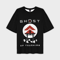 Футболка оверсайз мужская Ghost of Tsushima, цвет: 3D-принт